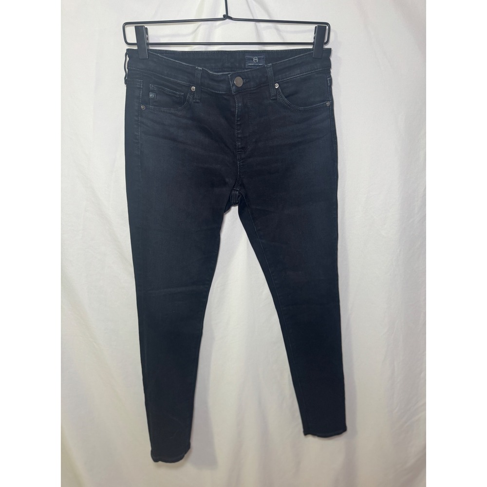 AG Adriano Goldschmied Farrah Skinny Jeans 27 Faded Black High Rise NWOT Premium